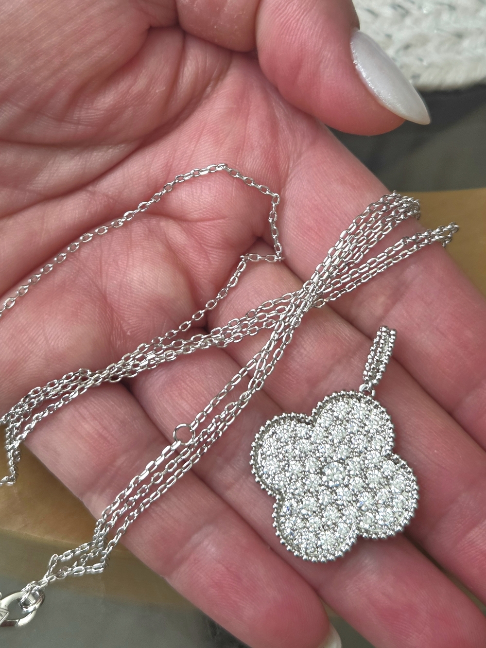 Fashion Designer Vintage Clover Necklace Sterling Silver Gold-Plated Jewelry - Picture 8 of 14